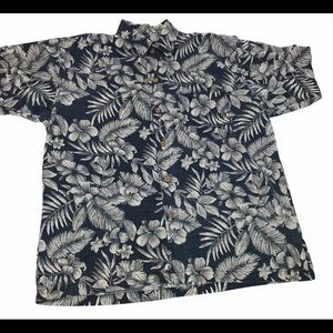 Banana Jack Floral Print Hawaiian Shirt Size Large